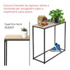 Consolle da Ingresso Versatile Metallo e MDF Tavolo Consolle per Ingresso Soggiorno Sala da Pranzo