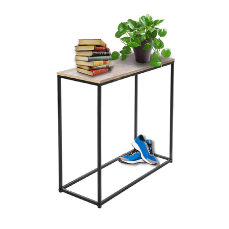 Consolle da Ingresso Versatile Metallo e MDF Tavolo Consolle per Ingresso Soggiorno Sala da Pranzo