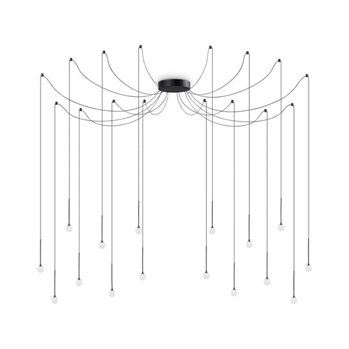 Lampada A Sospensione LUCCIOLA SP16 NERO