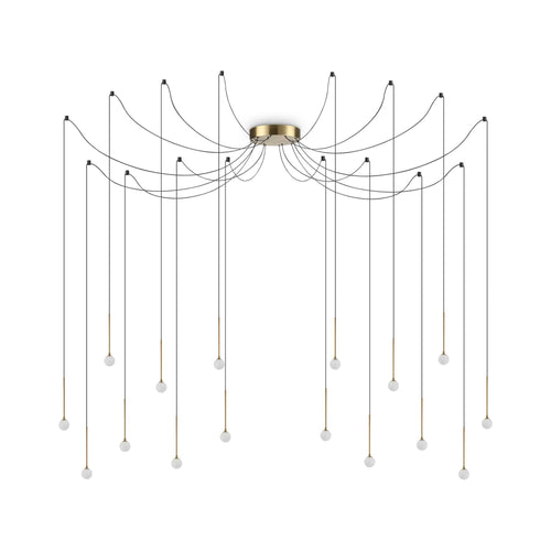 Lampada A Sospensione LUCCIOLA SP16 OTTONE