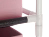 Cassettiera Multiuso in Metallo 3Cassetti in Stoffa 35x35 H 102cm Rosa Salvaspazio