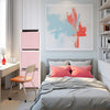 Cassettiera Multiuso in Metallo 3Cassetti in Stoffa 35x35 H 102cm Rosa Salvaspazio