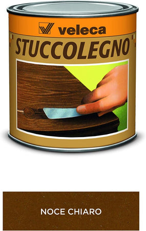 VELECA - STUCCOLEGNO STUCCO IN PASTA PER LEGNO NOCE CHIARO 250 GR