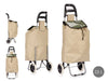 Carrello Porta Spesa Metallo Zincato Maniglia 2 Ruote Capacità borsa 33L