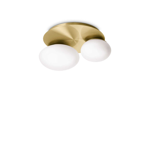 Lampada Da Soffitto NINFEA PL2 OTTONE