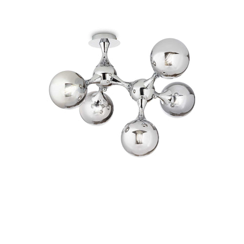 Lampada Da Soffitto NODI PL5 CROMO