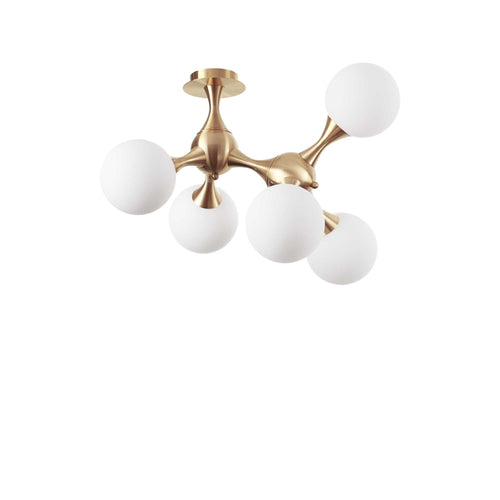 Lampada Da Soffitto NODI PL5 OTTONE