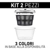 Kit 2 Pezzi Centrifuga per Verdure Manuale in Plastica per Alimenti Colori Assortiti