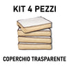 Scatole Portatutto TNT e PVC Kit 4pz Ideali per il Cambio Stagione Salvaspazio