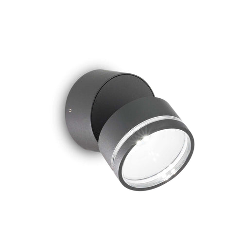 Lampada Da Parete OMEGA AP ROUND ANTRACITE 3000K