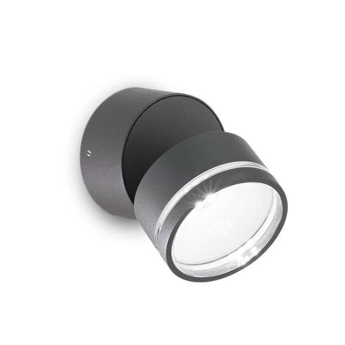 Lampada Da Parete OMEGA AP ROUND ANTRACITE 4000K