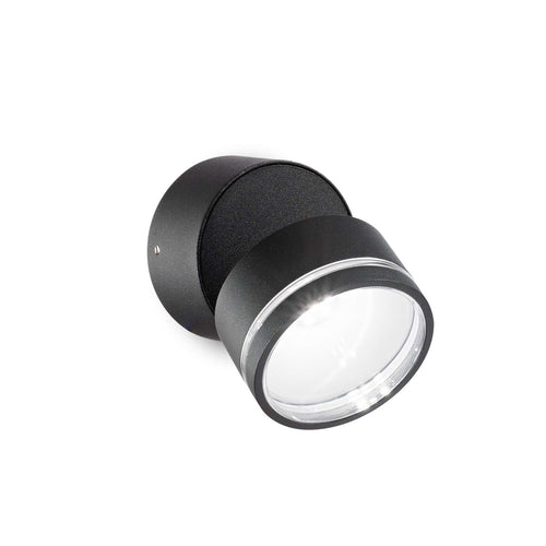 Lampada Da Parete OMEGA AP ROUND NERO 4000K