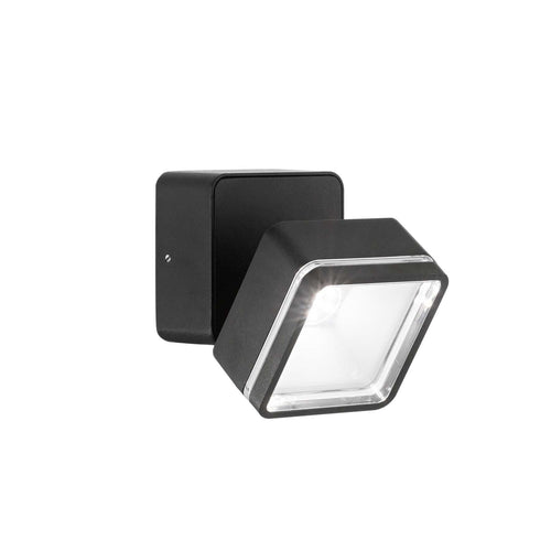 Lampada Da Parete OMEGA AP SQUARE NERO 4000K