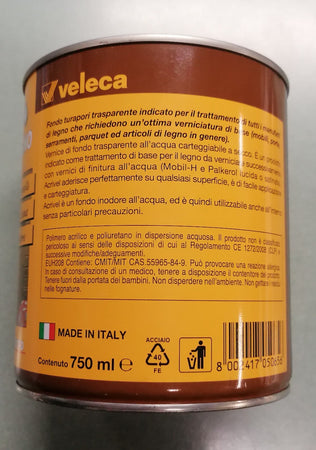 VELECA - ACRIVEL TURAPORI PER LEGNO 750 ML