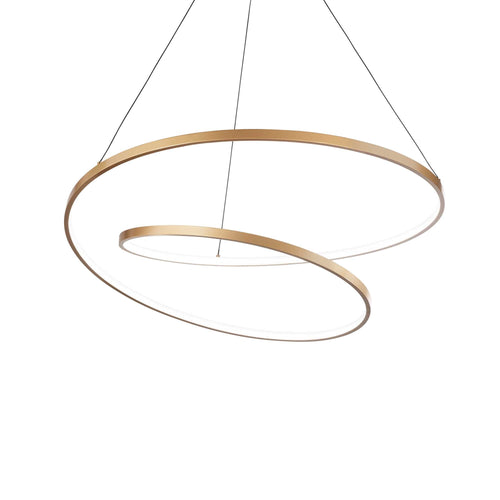 Lampada A Sospensione OZ SP D80 ON-OFF OTTONE