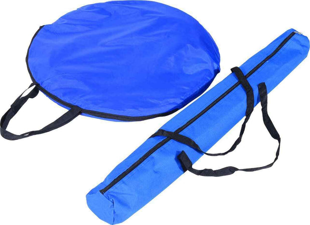Gioco Cane con Tunnel Slalom e Ostacolo Set Agilità Sacca Trasporto Blu Giallo