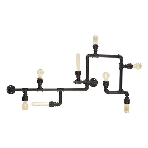 Lampada Da Soffitto PLUMBER PL8 NERO