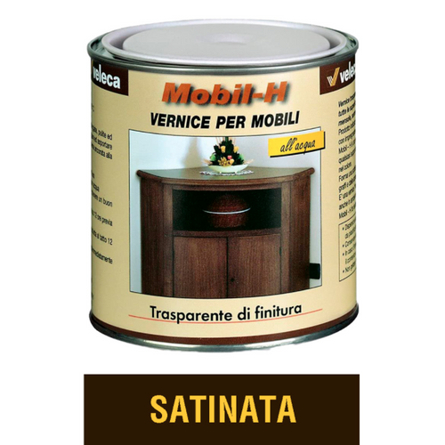 VELECA - MOBIL-H VERNICE PER MOBILI TRASPARENTE DI FINITURA SATINATA 750 ML