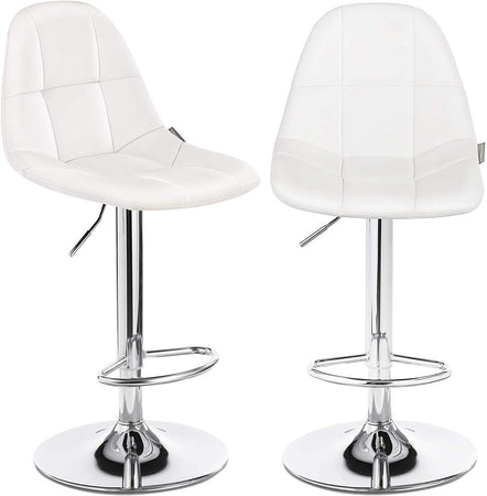 Sgabello Bar kit 2pz Altezza Regolabile Seduta Ergonomica Girevole a 360°