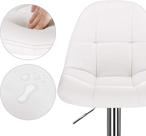 Sgabello Bar kit 2pz Altezza Regolabile Seduta Ergonomica Girevole a 360°