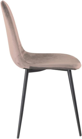 Sedia Poltroncina in Velluto Set 4pz, Sedie per Sala da Pranzo, Ristorante Fango