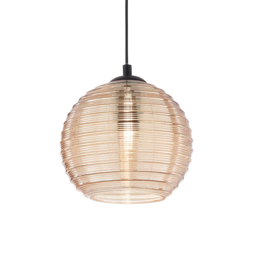 Lampada A Sospensione 1 Luce RIGA SP1 BIG AMBRA---