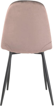 Sedia Poltroncina in Velluto Set 4pz, Sedie per Sala da Pranzo, Ristorante Fango
