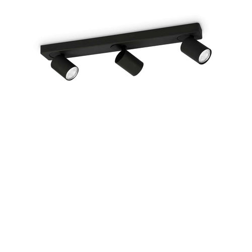 Lampada Da Soffitto RUDY PL3 NERO