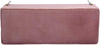 Cassapanca Pouf Contenitore Panca Sgabello Poggiapiedi Tessuto Velluto 105x44H45cm Rosa