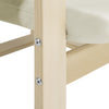 Sedia Poltrona Relax Ergonomica Rivestimento Cotone Beige Borsa Laterale 2 Scomparti