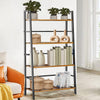 Scaffale Industrial 4 Livelli Mobile Libreria Unità di Mensole 63x34x117 cm