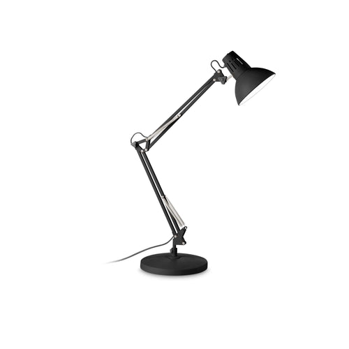Lampada Da Tavolo WALLY TL1 TOTAL BLACK