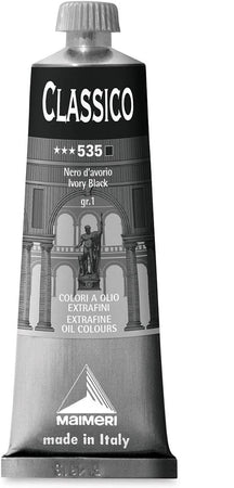 MAIMERI - COLORI A OLIO EXTRAFINI CLASSICO NERO D'AVORIO IN TUBETTO DA 60ml
