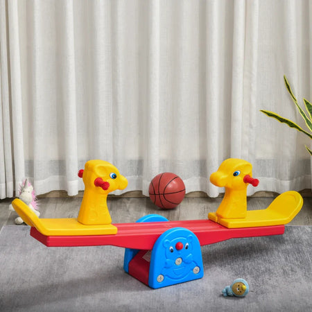 Altalena a Bilico con Maniglie Antiscivolo Bambini Età 1-4 Anni, Plastica HDPE