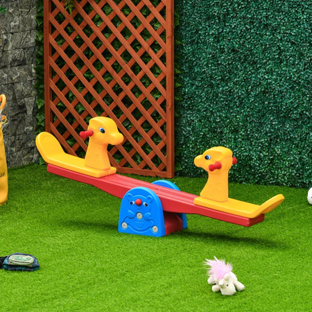 Altalena a Bilico con Maniglie Antiscivolo Bambini Età 1-4 Anni, Plastica HDPE
