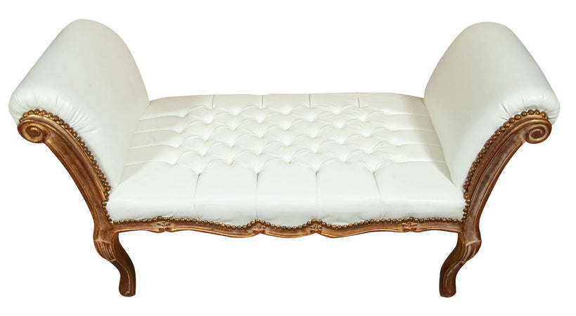 Biscottini Biscottini Panchetta Luigi XVI Faggio Intagliata Oro 130x55x75 Seduta Imbottita