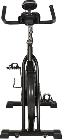 Cyclette Professionale con Supporto per Cellulare, Monitor LCD, Manubrio e Resistenza Regolabile