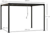 Pergola Gazebo Giardino Tetto Apribile a Manovella, Alluminio Grigio 3L x 3P x 2.25A