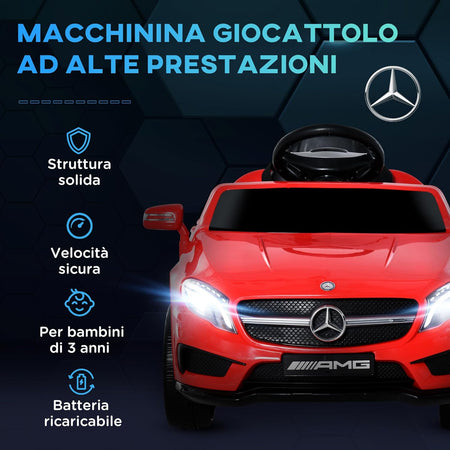 Macchina Elettrica per Bambini, Auto per Bambini MERCEDES con Telecomando