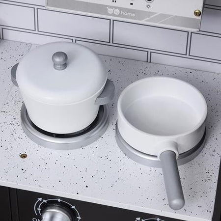 Grande Cucina Giocattolo Deluxe per Bambini Lavandino Rubinetto, 105Lx31.5Px95Acm