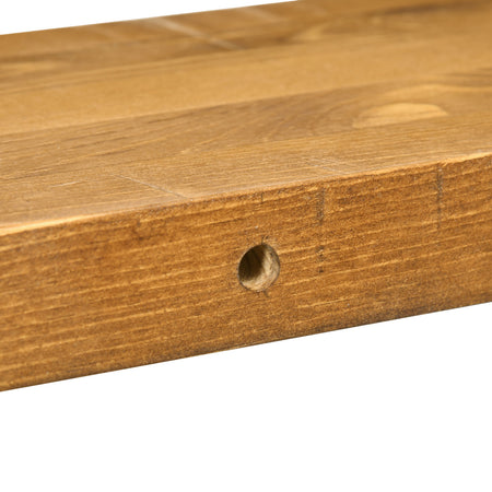 Set Da 3 Mensole Da Parete In Legno Di Pino 30/40/50 x 18 x 3.6 cm