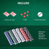 Valigetta Poker Professionale 500 Fiches e 2 Mazzi per Texas hold'em e Blackjack