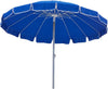 Ombrellone Spiaggia Antivento 16 stecche in fibra di vetro Struttura Alluminio anti UV 240 cm