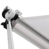 Tenda da Sole a Bracci, con Manovella e Struttura Telescopica, 3x1.5m (Bianco)