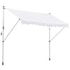 Tenda da Sole a Bracci, con Manovella e Struttura Telescopica, 3x1.5m (Bianco)