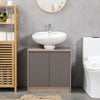 Armadietto Sottolavabo in MDF, con 2 Ante e 2 Mensole Regolabili, 60 x 30 x 60cm