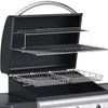 Barbecue a Gas Pietra Lavica 3 Fuochi con Termostato + Fornello e Piano Laterali