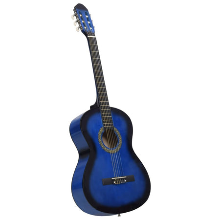 Chitarra Classica per Principianti con Custodia Blu 4/4 39 in Legno di Tiglio