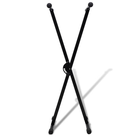 Supporto Tastiera Misicale Singola Postazione Regolabile in Acciaio a Forma di X