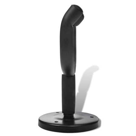 Set 6 Pezzi Appendi Chitarra da Parete in Acciaio e Schiuma EVA Colore Nero